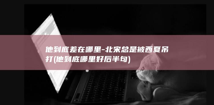他到底差在哪里-北宋总是被西夏吊打 (他到底哪里好后半句)(图1)