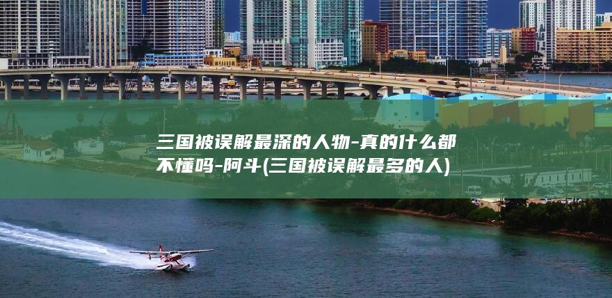 三国被误解最深的人物-真的什么都不懂吗-阿斗 (三国被误解最多的人)(图1)