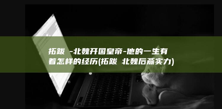 拓跋珪-北魏开国皇帝-他的一生有着怎样的经历 (拓跋珪北魏后燕实力)(图1) 拓跋珪-北魏开国皇帝-他的一生有着怎样的经历 (拓跋珪北魏后燕实力)(图1)