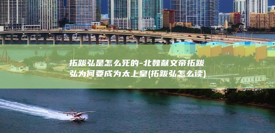 拓跋弘是怎么死的-北魏献文帝拓跋弘为何要成为太上皇 (拓跋弘怎么读)(图1)