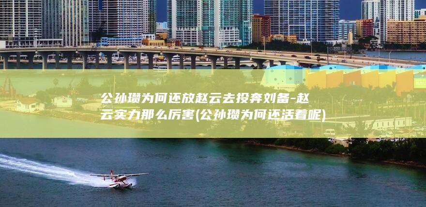 公孙瓒为何还放赵云去投奔刘备-赵云实力那么厉害 (公孙瓒为何还活着呢)(图1)