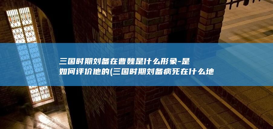 三国时期刘备在曹魏是什么形象-是如何评价他的 (三国时期刘备病死在什么地方)(图1)