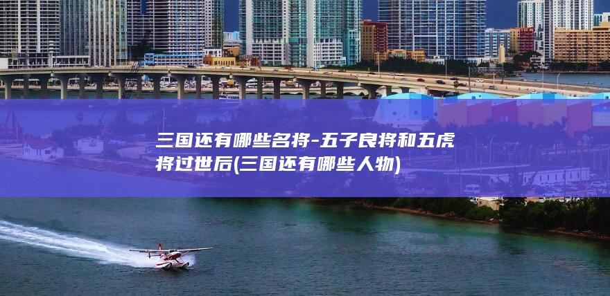 三国还有哪些名将-五子良将和五虎将过世后 (三国还有哪些人物)(图1)