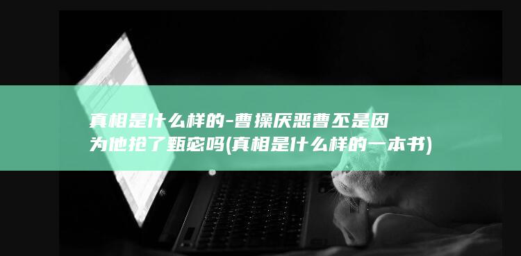 真相是什么样的-曹操厌恶曹丕是因为他抢了甄宓吗 (真相是什么样的一本书)(图1)