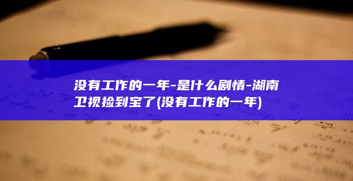 没有工作的一年-是什么剧情-湖南卫视捡到宝了 (没有工作的一年)(图1)