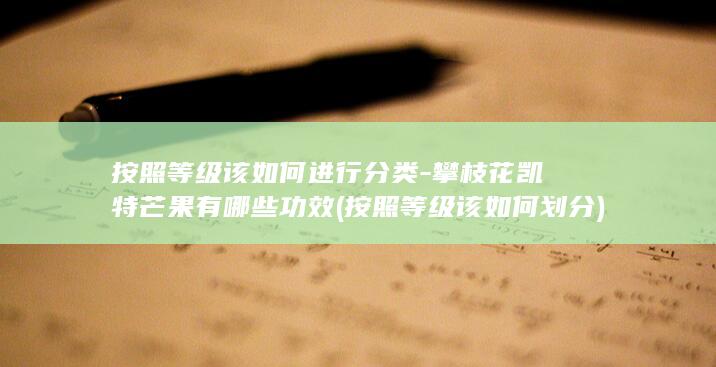 按照等级该如何进行分类-攀枝花凯特芒果有哪些功效 (按照等级该如何划分)(图1)