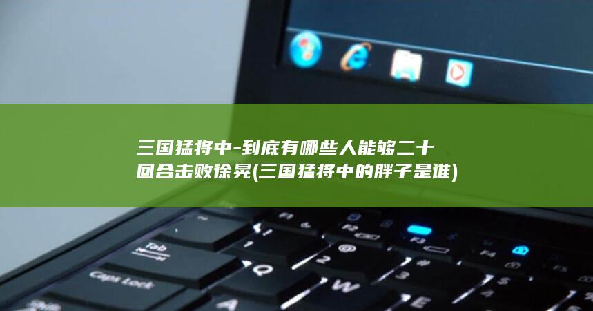 三国猛将中-到底有哪些人能够二十回合击败徐晃 (三国猛将中的胖子是谁)(图1)