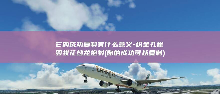 它的成功复制有什么意义-织金孔雀羽妆花纱龙袍料 (你的成功可以复制)(图1)