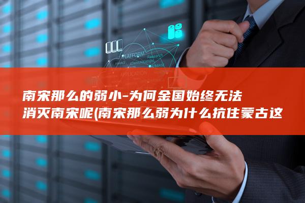 南宋那么的弱小-为何金国始终无法消灭南宋呢 (南宋那么弱为什么抗住蒙古这么久)(图1)