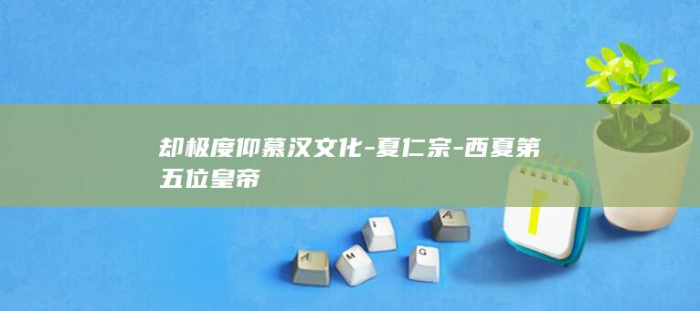 却极度仰慕汉文化-夏仁宗-西夏第五位皇帝(图1)