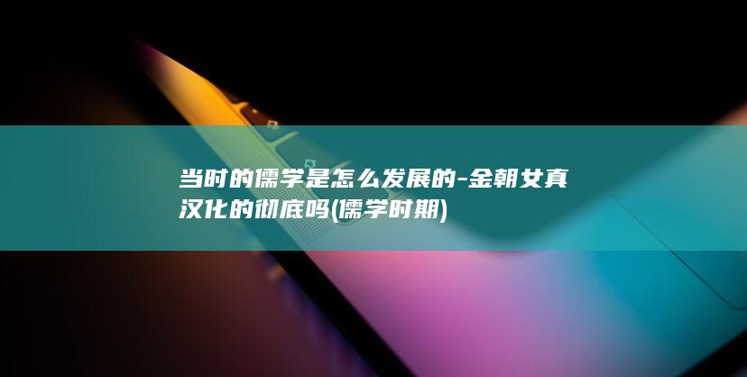 当时的儒学是怎么发展的-金朝女真汉化的彻底吗 (儒学时期)(图1)